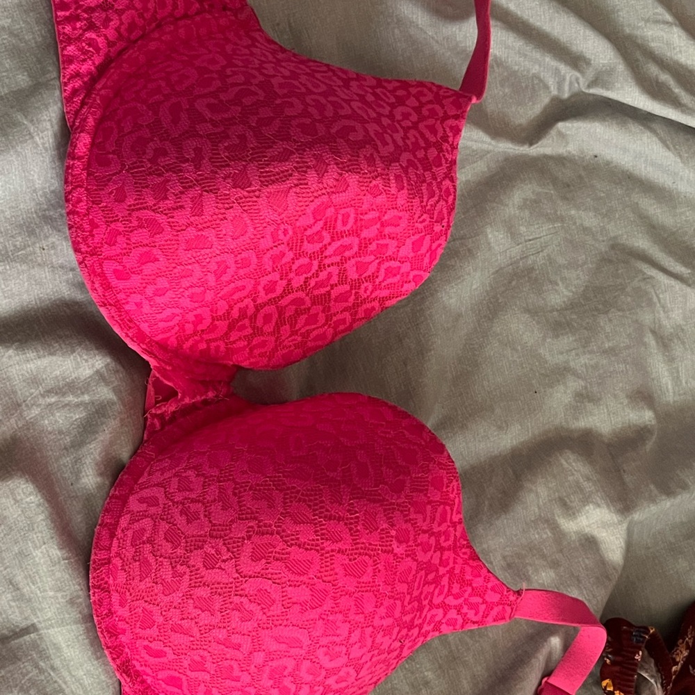 Neon Pink No Boundaries Bra.